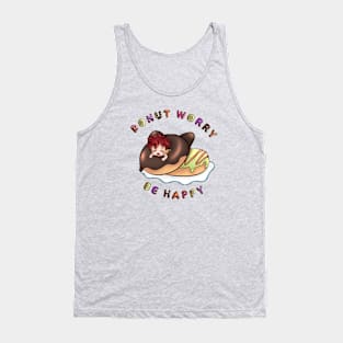 donut worry be happy Tank Top